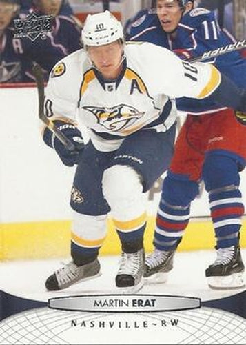 #349 Martin Erat - Nashville Predators - 2011-12 Upper Deck Hockey