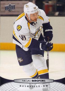 #350 Nicklas Bergfors - Nashville Predators - 2011-12 Upper Deck Hockey