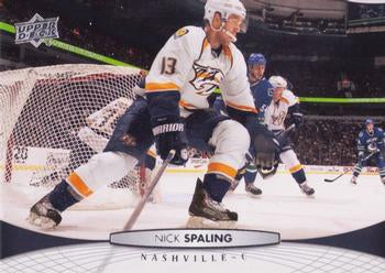 #353 Nick Spaling - Nashville Predators - 2011-12 Upper Deck Hockey