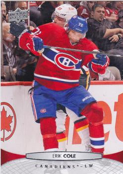 #357 Erik Cole - Montreal Canadiens - 2011-12 Upper Deck Hockey