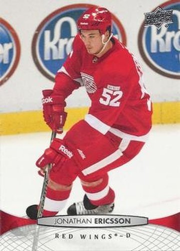 #389 Jonathan Ericsson - Detroit Red Wings - 2011-12 Upper Deck Hockey