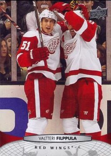 #392 Valtteri Filppula - Detroit Red Wings - 2011-12 Upper Deck Hockey