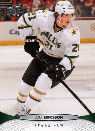 #394 Loui Eriksson - Dallas Stars - 2011-12 Upper Deck Hockey