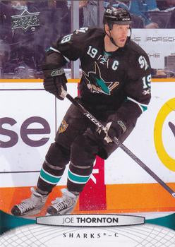 #39 Joe Thornton - San Jose Sharks - 2011-12 Upper Deck Hockey