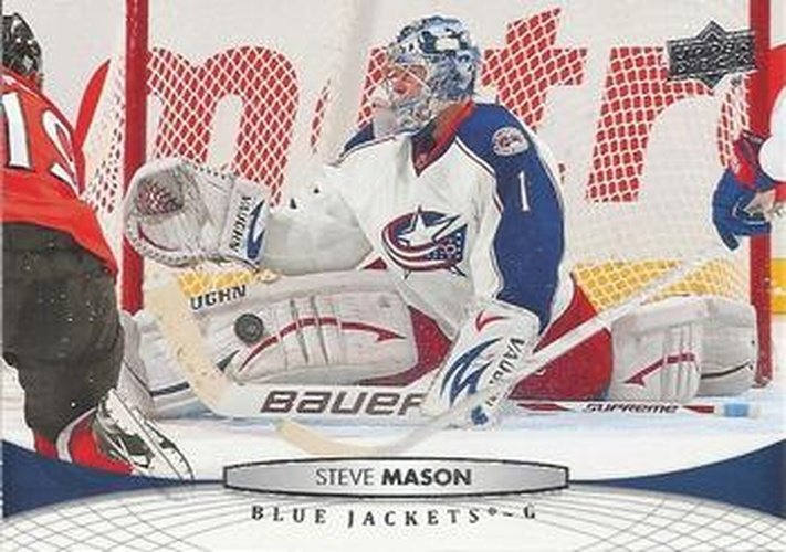 #401 Steve Mason - Columbus Blue Jackets - 2011-12 Upper Deck Hockey