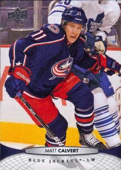 #404 Matt Calvert - Columbus Blue Jackets - 2011-12 Upper Deck Hockey