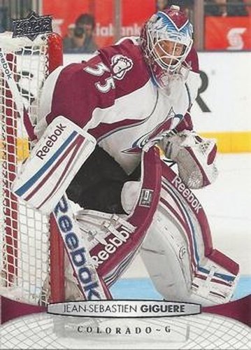 #407 Jean-Sebastien Giguere - Colorado Avalanche - 2011-12 Upper Deck Hockey