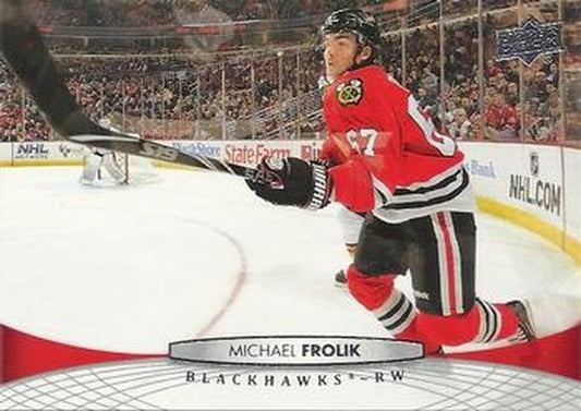 #412 Michael Frolik - Chicago Blackhawks - 2011-12 Upper Deck Hockey