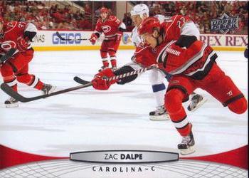 #419 Zac Dalpe - Carolina Hurricanes - 2011-12 Upper Deck Hockey