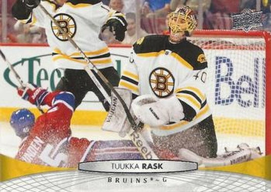 #436 Tuukka Rask - Boston Bruins - 2011-12 Upper Deck Hockey