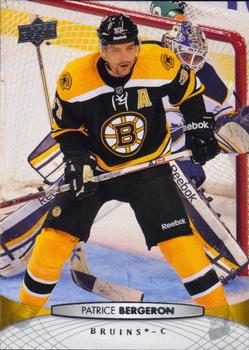 #438 Patrice Bergeron - Boston Bruins - 2011-12 Upper Deck Hockey