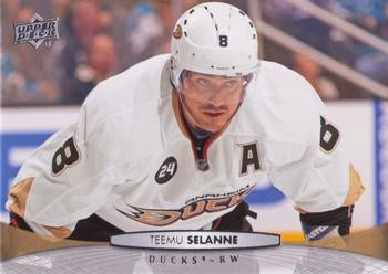 #445 Teemu Selanne - Anaheim Ducks - 2011-12 Upper Deck Hockey