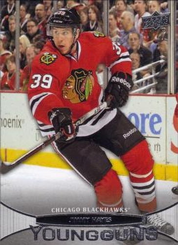 #462 Jimmy Hayes - Chicago Blackhawks - 2011-12 Upper Deck Hockey