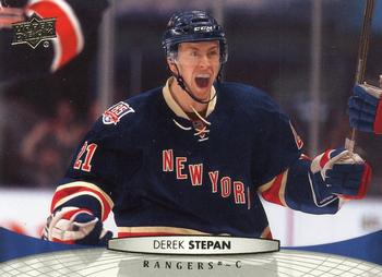 #75 Derek Stepan - New York Rangers - 2011-12 Upper Deck Hockey