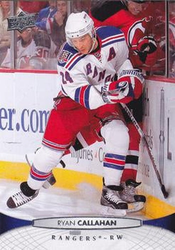 #76 Ryan Callahan - New York Rangers - 2011-12 Upper Deck Hockey