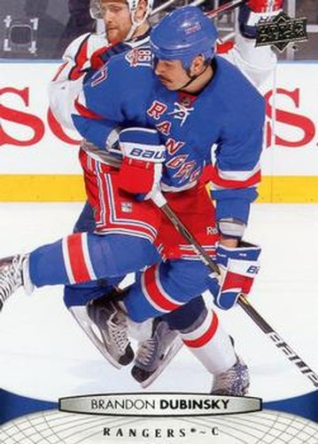 #77 Brandon Dubinsky - New York Rangers - 2011-12 Upper Deck Hockey