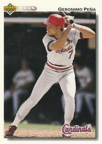 #596 Geronimo Pena - St. Louis Cardinals - 1992 Upper Deck Baseball