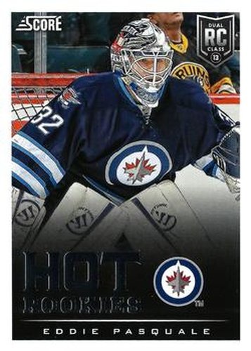 #596 Edward Pasquale - Winnipeg Jets - 2013-14 Score Hockey