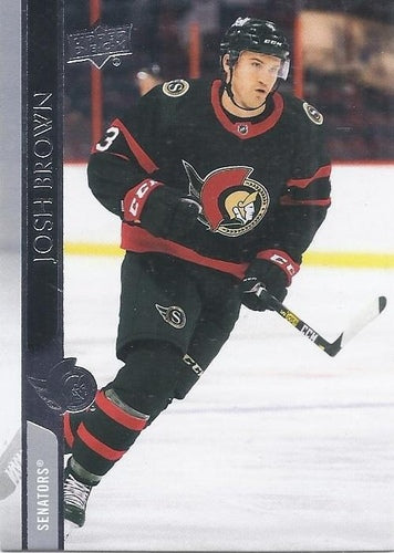 #596 Josh Brown - Ottawa Senators - 2020-21 Upper Deck Hockey