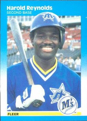 #596 Harold Reynolds - Seattle Mariners - 1987 Fleer Baseball