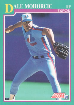 #596 Dale Mohorcic - Montreal Expos - 1991 Score Baseball