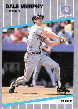 #596 Dale Murphy - Atlanta Braves - 1989 Fleer Baseball