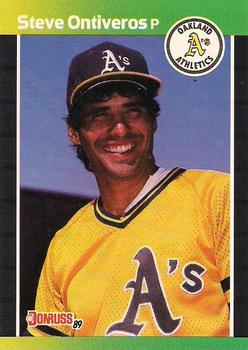 #596 Steve Ontiveros - Oakland Athletics - 1989 Donruss Baseball