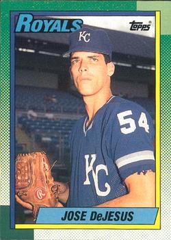 #596 Jose DeJesus - Kansas City Royals - 1990 O-Pee-Chee Baseball