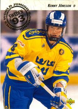 #596 Kenny Jonsson - Sweden - 1992-93 Upper Deck Hockey