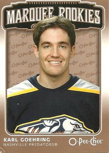 #596 Karl Goehring - Nashville Predators - 2006-07 O-Pee-Chee Hockey