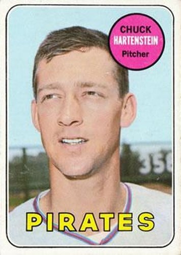 #596 Chuck Hartenstein - Pittsburgh Pirates - 1969 Topps Baseball