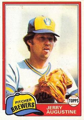 #596 Jerry Augustine - Milwaukee Brewers - 1981 Topps Baseball