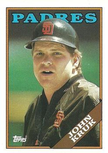 #596 John Kruk - San Diego Padres - 1988 Topps Baseball