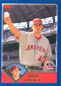 #596 John Lackey - Anaheim Angels - 2003 Topps Baseball