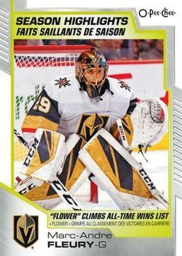 #596 Marc-Andre Fleury - Vegas Golden Knights - 2020-21 O-Pee-Chee Hockey