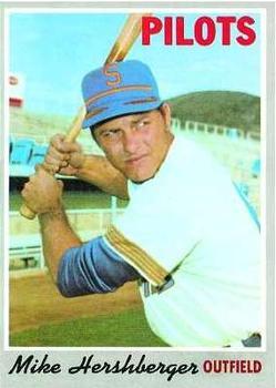 #596 Mike Hershberger - Seattle Pilots - 1970 Topps Baseball