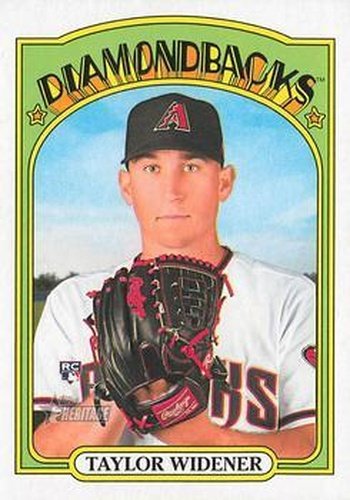 #596 Taylor Widener - Arizona Diamondbacks - 2021 Topps Heritage Baseball