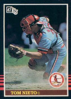 #596 Tom Nieto - St. Louis Cardinals - 1985 Donruss Baseball
