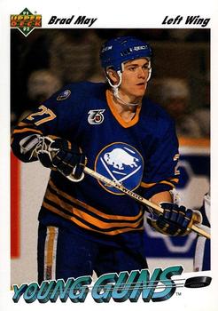 #596 Brad May - Buffalo Sabres - 1991-92 Upper Deck Hockey
