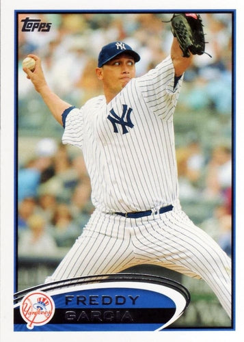 #596 Freddy Garcia - New York Yankees - 2012 Topps Baseball