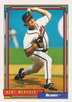 #596 Kent Mercker - Atlanta Braves - 1992 O-Pee-Chee Baseball