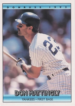 #596 Don Mattingly - New York Yankees - 1992 Donruss Baseball