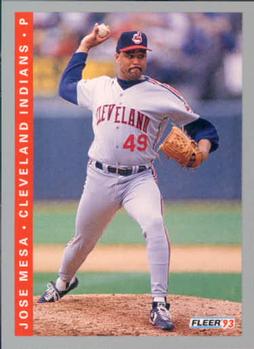 #596 Jose Mesa - Cleveland Indians - 1993 Fleer Baseball