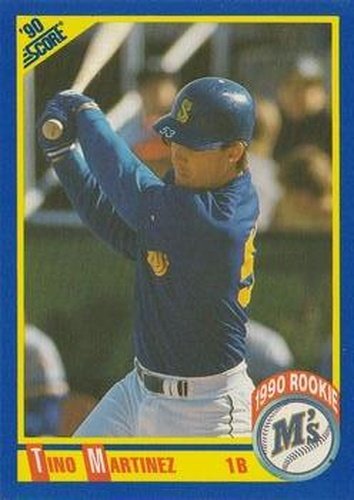 #596 Tino Martinez - Seattle Mariners - 1990 Score Baseball
