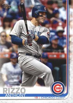 #596a Anthony Rizzo - Chicago Cubs - 2019 Topps Baseball