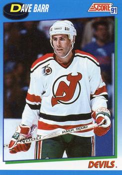 #597 Dave Barr - New Jersey Devils - 1991-92 Score Canadian Hockey