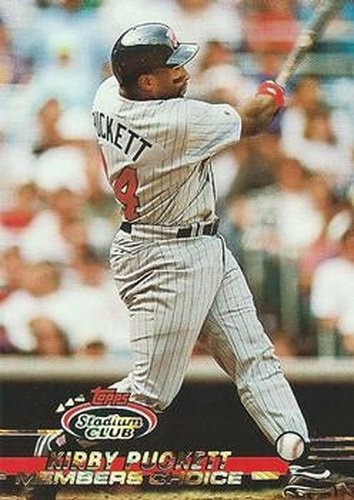 #597 Kirby Puckett - Minnesota Twins - 1993 Stadium Club Baseball