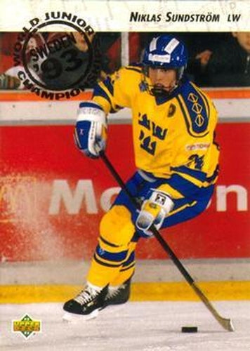 #597 Niklas Sundstrom - Sweden - 1992-93 Upper Deck Hockey