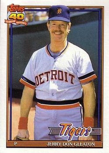#597 Jerry Don Gleaton - Detroit Tigers - 1991 O-Pee-Chee Baseball