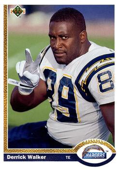 #597 Derrick Walker - San Diego Chargers - 1991 Upper Deck Football